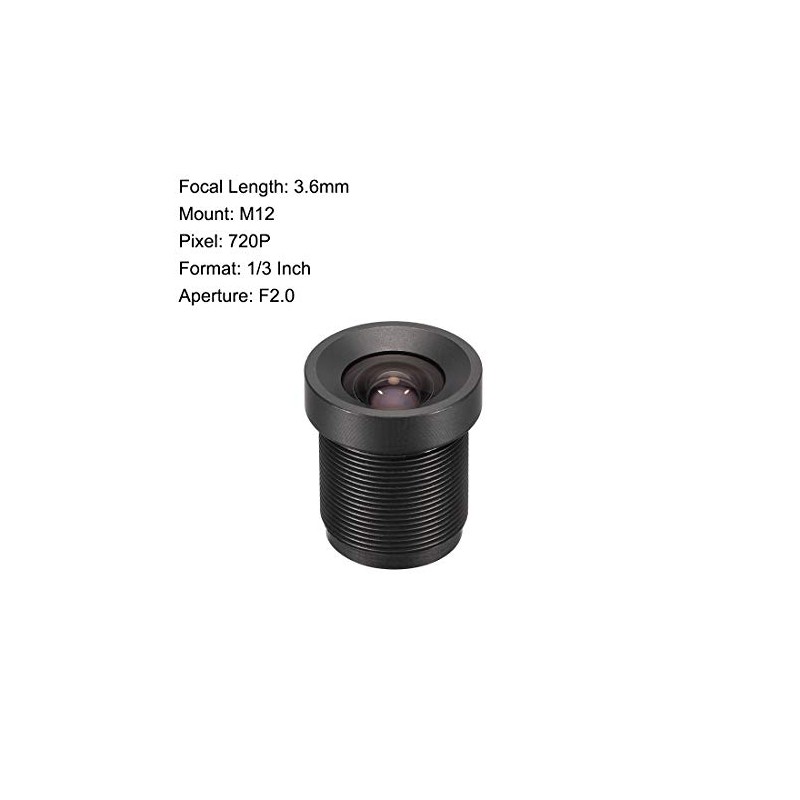 sourcing map 2 Pcs CCTV Camera Lens 3.6mm Focal Length