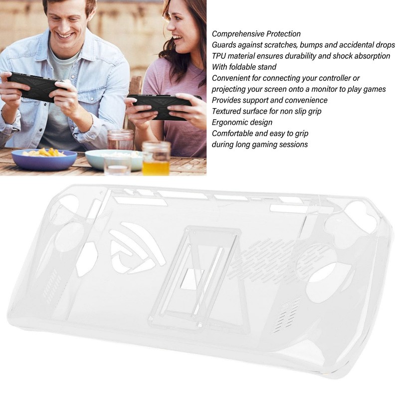 Game Console Clear Case Shockproof Prevent Slip TPU Protective Cover