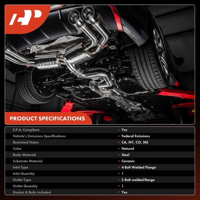 A-Premium Catalytic Converter Kit Direct-Fit Compatible with Honda CR-V CRV
