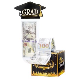 Rbenxia 2025 Graduation Money Box Money Gift Box Surprise Money Box for Cash Gift Pull Graduation Money Holder for Cash College High School Congrats Grad DIY Set