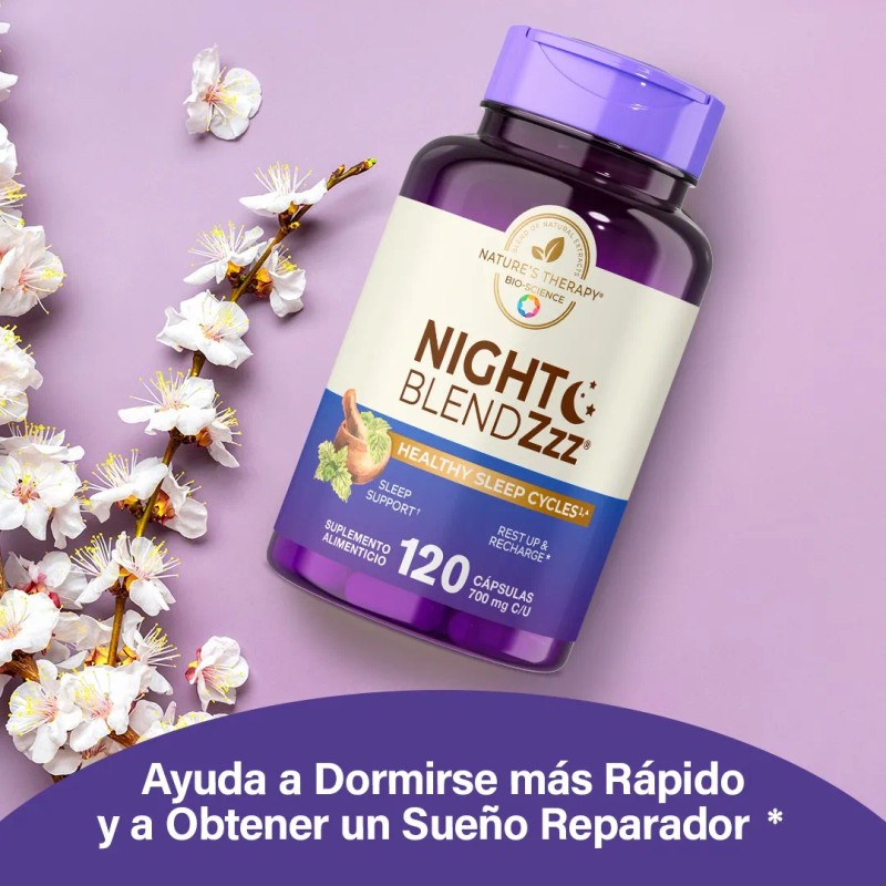 Night Blend, Sueño Reparador Descanso 100% Natural, Nt® Sabor Sin