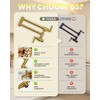 Pot Filler Faucet, Wall Mount Pot Filler Kitchen Faucet (Gold)