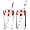 2 Sets Clear Cups Compact Water Bottle Smoothie Cup for