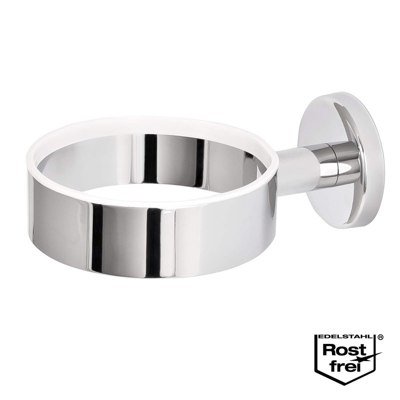 bremermann Badserie LUCENTE -– Haartrocknerhalter, aus Edelstahl verchromt hochglänzend, Föhnhalter