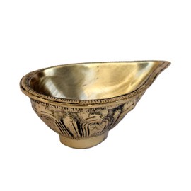 eSplanade Brass Diya Deepam Oil Lamp Kuthu Vilakku | Home Decor | Golden - 4.5" Inches Length (4.5" Inch)