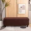 Cornasee Funda elástica para taburete, estilo moderno (café, extragrande)