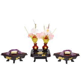 (Hina Tool) Flower Ornament, Cherry Blossoms and Inkstone, No. 25