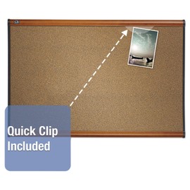 Quartet B243LC Bulletin Board, 3-Ft x2-Ft, Light Cherry Frame