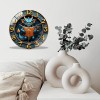 30x30cm Glass Wall Clock with a Custom DNA Helix Double