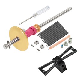 YOSELIN Dovetail Jig Wheel Marking Gauge Plus Set,1 Bearing Wheel Cutter for Soft Wood,1 Locked Wheel Cutter for Hard Wood,1 Metal Making Pen,10 Marking Pencils, 1 Woodworking Pencil.
