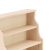 Dollhouse Bookshelf 1:12 Wooden Miniature Decoration Rugged Dollhouse Bookcase for