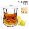 JAIEF 1.7 OZ Crystal Shot Glasses Set, Heavy Base Cordial