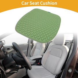 Partuto 1 Pc 47x47cm Universal Car Seat Cushion - for Car Travel Driving Seat Protection Pad Cover Anti-Slip - Ice Silk Green
