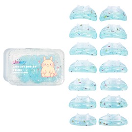 Libeauty Lash Lift Shields, 7 Pairs Lash Lift Pads, Reusable Eyelash Lift Pads, Cute Shape, Super Sticky Lash Perm Shields, 7 Sizes for Home and Salon Use