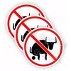 Unbranded/Generic (3) No Bullshit Hard Hat Stickers \ Funny Construction Laborer Helmet Decals Set