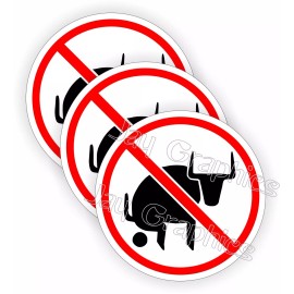 Unbranded/Generic (3) No Bullshit Hard Hat Stickers \ Funny Construction Laborer Helmet Decals Set