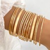 Gold Bangle Bracelets for Women Gold Stackable Bracelets Indian Bangles