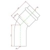 Viega 77637 Propress 1/2 In. Copper 45-degree Street Elbow