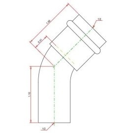 Viega 77637 Propress 1/2 In. Copper 45-degree Street Elbow