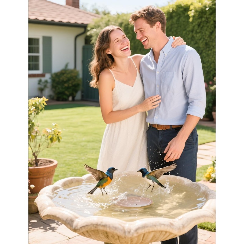 Mellbree 3-Pack Bird Bath Copper Disk, 0.6mm Reinforced 99.99% Pure