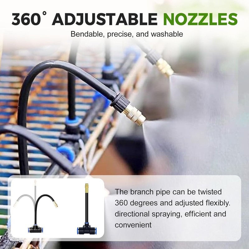 360° Curved Garden Automatic Irrigation System, Garden Watering System, Adjustable