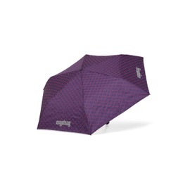 ergobag Children's Umbrella for School Bag, Ultralight and Small with Bag, Reflective Windproof, Pearl Diving Bear - Purple