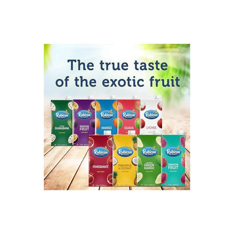 Rubicon Guava Exotic Juice Drink 200ml (Pack of 4), Red