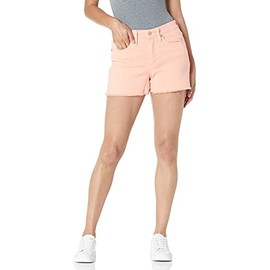 J.Crew Mercantile Women's 10" Cutoff Garment Dyedd Denim Boy Short, Fiesta Orange, 28