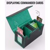 Azyvum Commander Deck Box, Card Game Box with Viewing Window,
