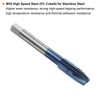 HARFINGTON Metric Spiral Point Tap M12 x 1.75 TiN Coated