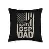 GSP Dad German Shorthaired Pointer Love Throw Pillow