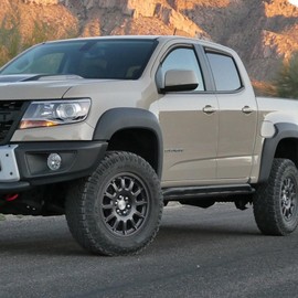 Cxdar in-Channel Window Rain Guards for 2015-2022 Chevy Colorado Crew Cab, Window Visors Vent Guard Shade Deflectors for 15-22 Gmc Canyon Crew Cab