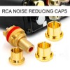 Shusmda 8Pcs Gold Plated Protection Cap Plug Short-Circuit Socket Phono