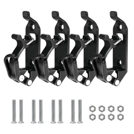 Pack of 4 shovel holders for roof racks, roof rack accessories, shovel holder, wall mounting brackets, clamp mounting kit, rubber roof rack clamps, for off-road roof racks, boats, axe