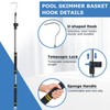 Greeily Pool Retrieval Hook for Robotic Pool Cleaner, 37" to