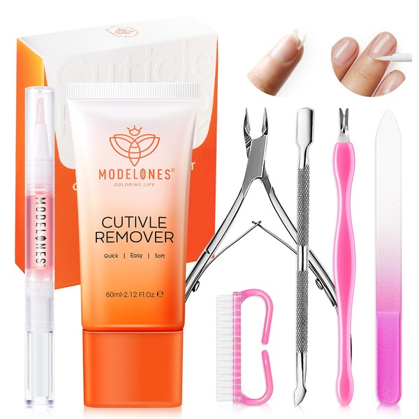 modelones Modelones Cuticle Remover Kit - Cuticle Remover Cream &