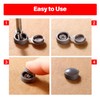 YIXISI Pack of 100 Plastic Folding Screw Cover Caps, Hinge