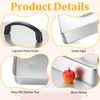 2pcs Rectangular Basting Cover, Stainless Steel Cheese Melting Dome Basting