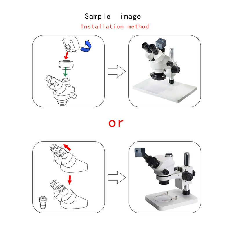 USB Microscope Camera 4K 8MP Digital Electronic Eyepiece with 0.5X
