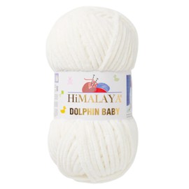 Himalaya Dolphin Baby Velvet Yarn Hand Knitting Wool 80308 Cream