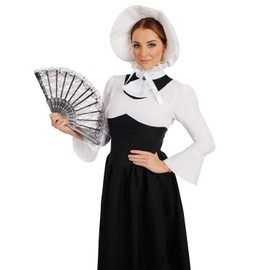 Fun Shack Womens Victorian Lady Costume Adults Black & White Historical Dress Outfit, S, Victorian Woman