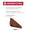 Gedotec Lowerable Floor Seal, Brown, 1 Piece Door Seal Bottom