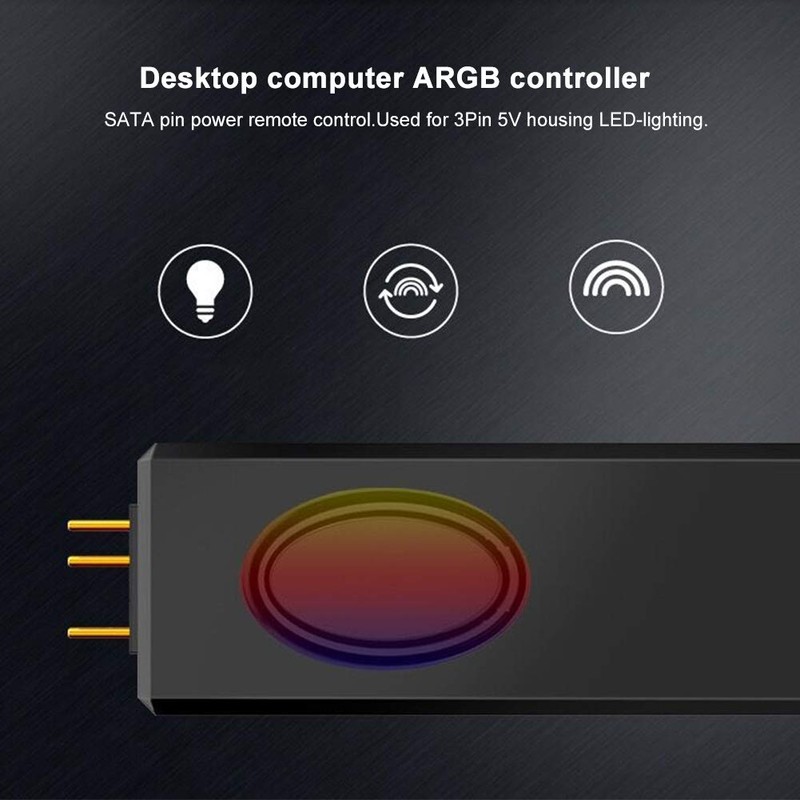 Ongwan RF Remote Control RF Remote Control Practical Durable ARGB