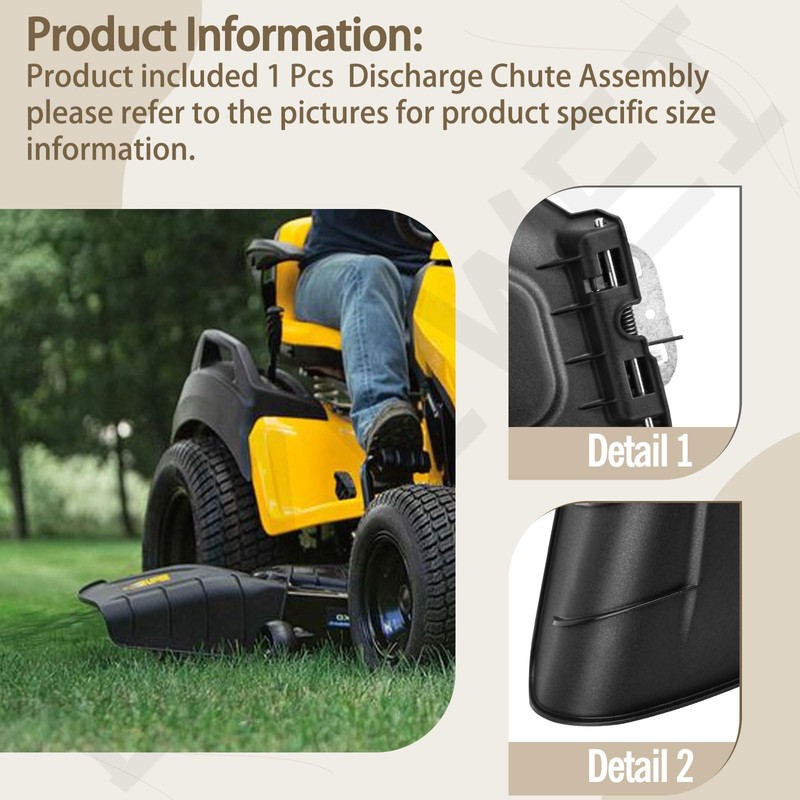 631-07619 Side Discharge Deflector Chute Assembly Compatible with CUB C-adet