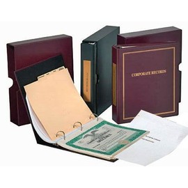 Corporate kit ThriftKit Combo : Binder, Slipcase, Stock Certificates, Index Tabs (Limited Liability Company, Black)