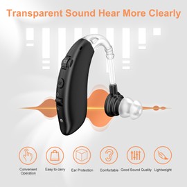 K&FCOPTEE Digital Hearing Aids For Seniors Invisible Noise Cancelling Sound Amplifiers