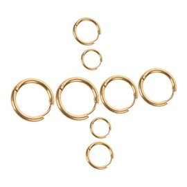 Healeved 4 pairs Stylish Women Hoop Earrings of Minimalist Hoops for Birthdays Weddings and Everyday Wear present for Friends and Loved Ones