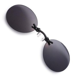 2 Pack Retro Round Clip On Nose glasses Matrix Morpheus Movie rimless sunglasses (2 Pack, 2 Color)