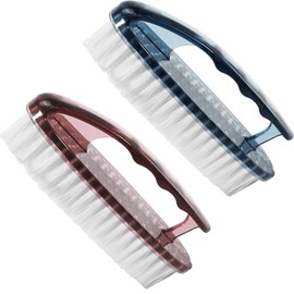 Pack of 2 Scrubbing Brush, Deep Cleaning Laundry Brush, Cleaning Brush, Hand Scrubber Brush, Shoe Cleaning Brush, Cleaning Brush, Durable Cleaning Brush for Kitchen, Pack of 2 (Blue & Pink)