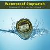 LIGHIGH Waterproof Stopwatch Timer, 30 Rounds Split Memory, Large Display,